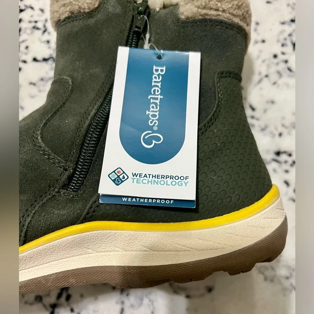 BareTraps Charcoal and Tan Winter Boots